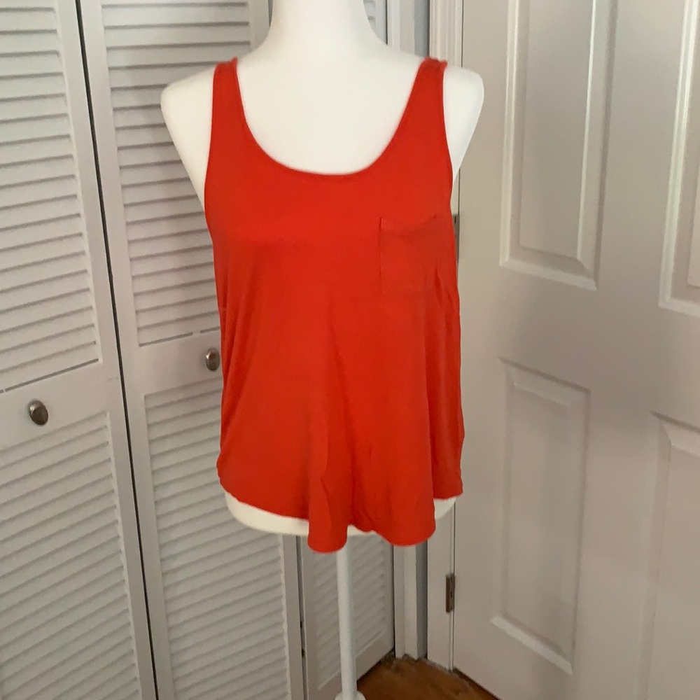 Coral racer back top